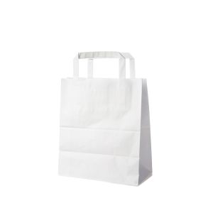 Papirnate vrečke 18+8x22 cm bele /50 kos/