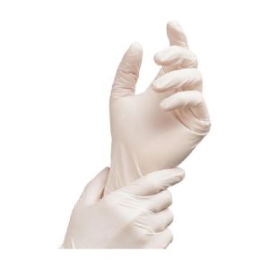 Bele rokavice iz lateksa, nepudrane, velikost XL