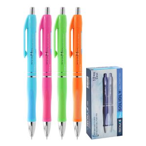 Kemični svinčnik SOLIDLY TB 204-A Neon 0,5 mm/moder, mešanica 4 barv