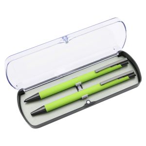 Darilni set kovinski mehanski svinčnik + kemični svinčnik ARMI SOFT svetlo zelen