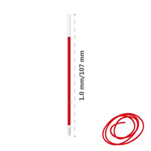 Kroglični vložek MILAN P1 Touch 1,0 mm - rdeč
