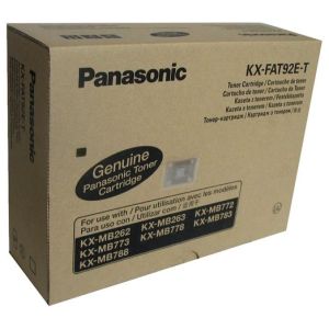 Toner Panasonic KX-FAT92E-T, trojbalenie, črna (black), originalni