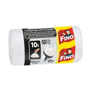 Vrečke za vezavo FINO Color 10 ℓ, 6 mic., 36 x 44 cm, bele (50 kos)