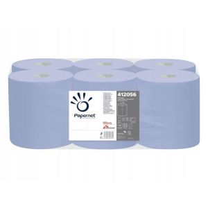 Papirnate brisače v rolah Papernet blue s centralnim odvijanjem, rola 135 m (6 kom.)