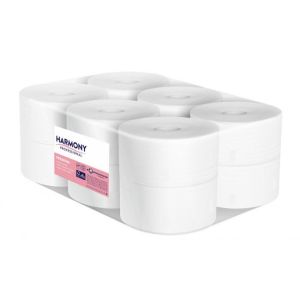 Toaletni papir 2-slojni Harmony Premium Mini Jumbo 19 cm, rola 117,5 m (1 kos)