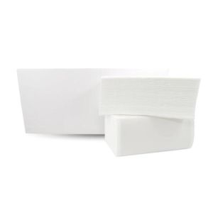 Papirnate brisače zložene ZZ 2-slojne 100% celuloza bele (20 pak.)