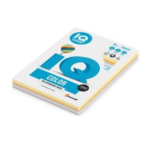 Barvni papir IQ color 5x50 mix trendy colors, A4, 80g