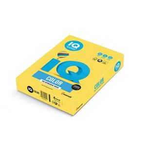 Barvni papir IQ barva kanarčkovo rumena CY39, A4, 80g