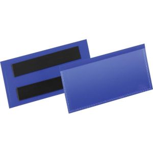Magnetni žep za dokumente 100x38mm 50 kos modre barve