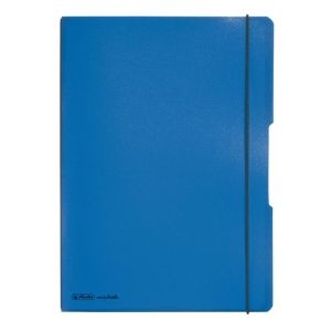 Beležnica Herlitz my.book Flex A4 2x40 listov črtana kvadratna PP modra