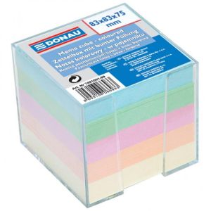 Podloga za nelepljene kocke, 83x83x75 mm, pastelne barve, prozorna škatla
