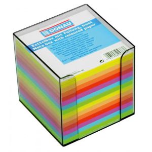 Blok kocka nelepljena, 90x90x90 mm, neon barve, smoke box