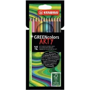 STABILO GREENcolors 12 kos barvic `ARTY&#39;