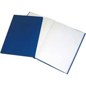Tamna knjiga Krpa A5 100 listov črtano modra