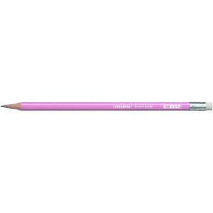 STABILO Swano Pastel HB svinčnik z radirko pastelno roza