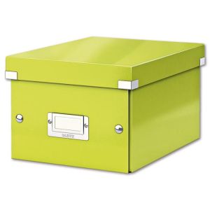 Mala organizacijska škatla Click &amp; Store kovinsko zelena