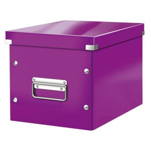 Kvadratna škatla A5 (M) Click &amp; Store vijolična