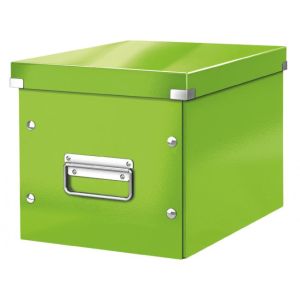 Kvadratna škatla A5 (M) Click &amp; Store kovinsko zelena