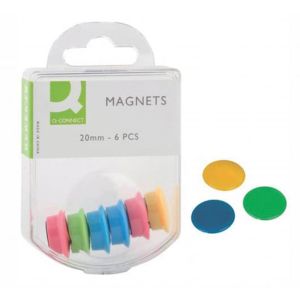 Magneti Q-CONNECT 20mm mešanica barv 6 kom