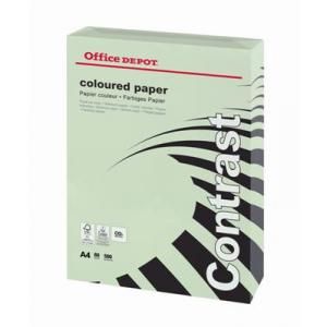 Barvni papir Office Depot A4, pastelno zelen, 80 g/m2