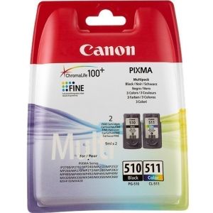 Kartuša Canon PG-510 + CL-511, dvojni paket, multipack, original