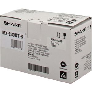 Toner Sharp MX-C30GTB, črna (black), originalni