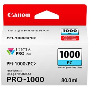 Kartuša Canon PFI-1000PC, foto cian (photo cyan), original