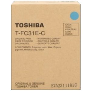 Toner Toshiba T-FC31E-C, cian (cyan), originalni