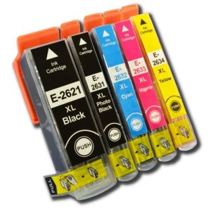 Kartuša Epson T2636 (26XL), CMYK,  pet paketov, multipack, alternativni