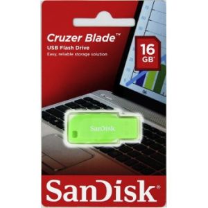 SanDisk Cruzer Blade/16GB/USB 2.0/USB-A/zelen SDCZ50C-016G-B35GE