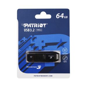 Patriot Xporter 3 Slider/64GB/USB 3.2/USB-A/Črn PSF64GX3B3U