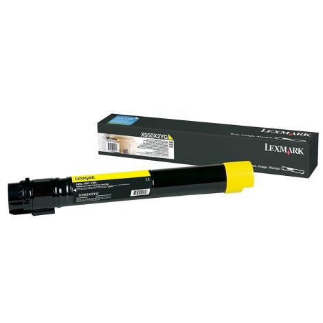 Toner Lexmark X950X2YG (X950), rumena (yellow), originalni