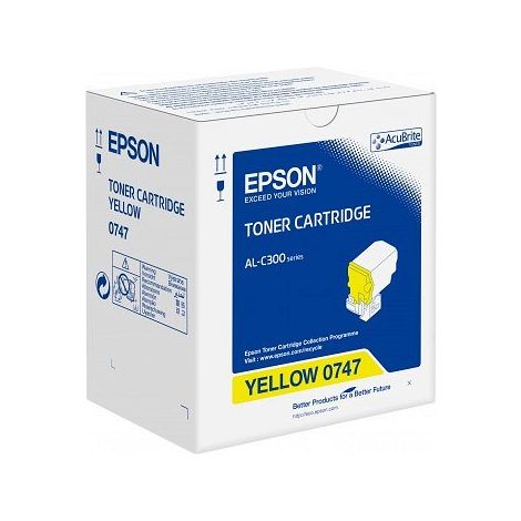 Toner Epson C13S050747 (AL-C300), rumena (yellow), originalni