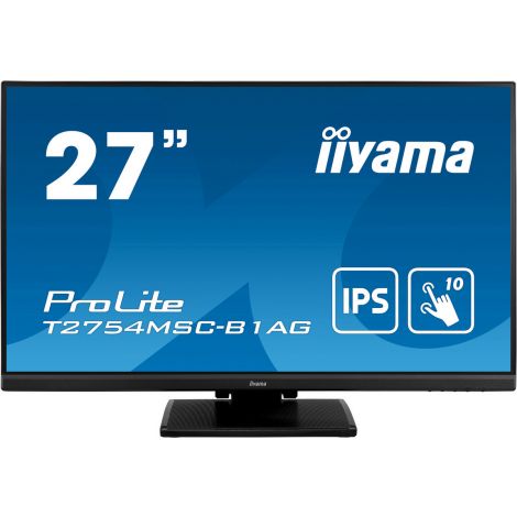 27 "iiyama T2754MSC-B1AG: IPS, FHD, AG, 10P, HDMI, repr T2754MSC-B1AG