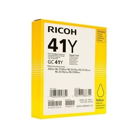 Kartuša Ricoh GC41Y, 405768, rumena (yellow), original