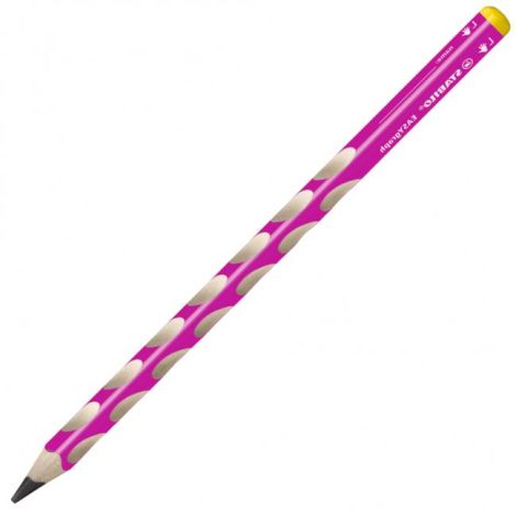 STABILO svinčnik ergonomski EASYgraph za levičarje roza 6 kos