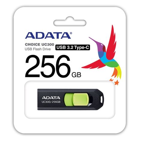 256 GB ADATA UC300 USB 3.2 črno/zelen ACHO-UC300-256G-RBK/GN