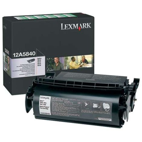 Toner Lexmark 12A5840 (T610, T612, T614), črna (black), originalni