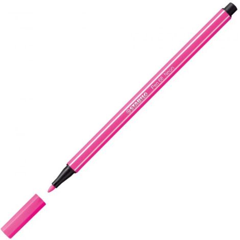 Flomaster STABILO Pen 68 roza-rdeč