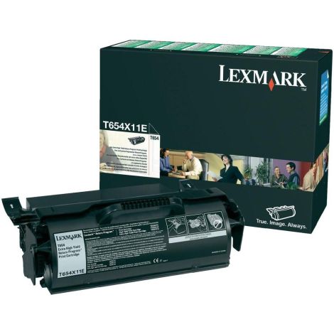 Toner Lexmark T654X11E (T654), črna (black), originalni