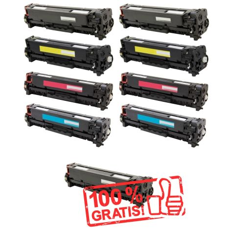 Toner 2 x HP CE410X, CE411A, CE412A, CE413A (305A) + CE410X BREZPLAČNO, multipack, alternativni