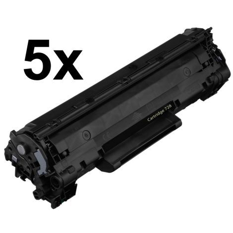 Toner Canon 728, CRG-728, päťbalenie, črna (black), alternativni