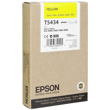 Kartuša Epson T5434, rumena (yellow), original
