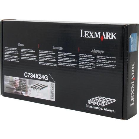 Boben Lexmark C734X24G (C734, C736, X734, X736, X738), CMYK, štvorbalenie, multipack, originalni