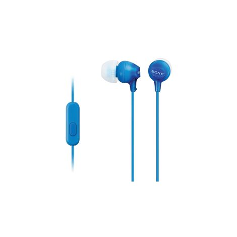 Slušalke SONY MDR-EX15AP, prostoročne, modre MDREX15APLI.CE7