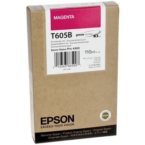 Kartuša Epson T605B, magenta, original