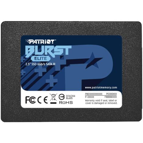 PATRIOT Burst Elite/480GB/SSD/2,5"/SATA/3R PBE480GS25SSDR