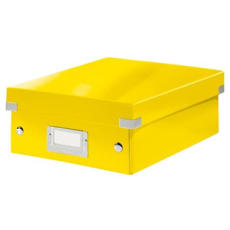 Mala organizacijska škatla Click &amp; Store rumena