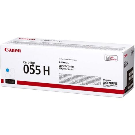 Toner Canon 055H C, CRG-055H C, 3019C002, cian (cyan), originalni