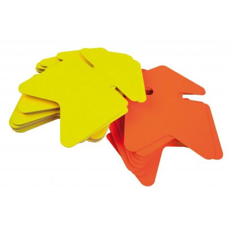 Barvna kartonska puščica za nalepke, 12x16 cm, APLI, rumeno-oranžna mešanica
